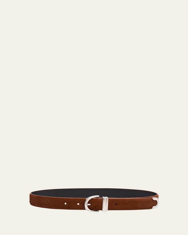 Bambi Suede Skinny Belt